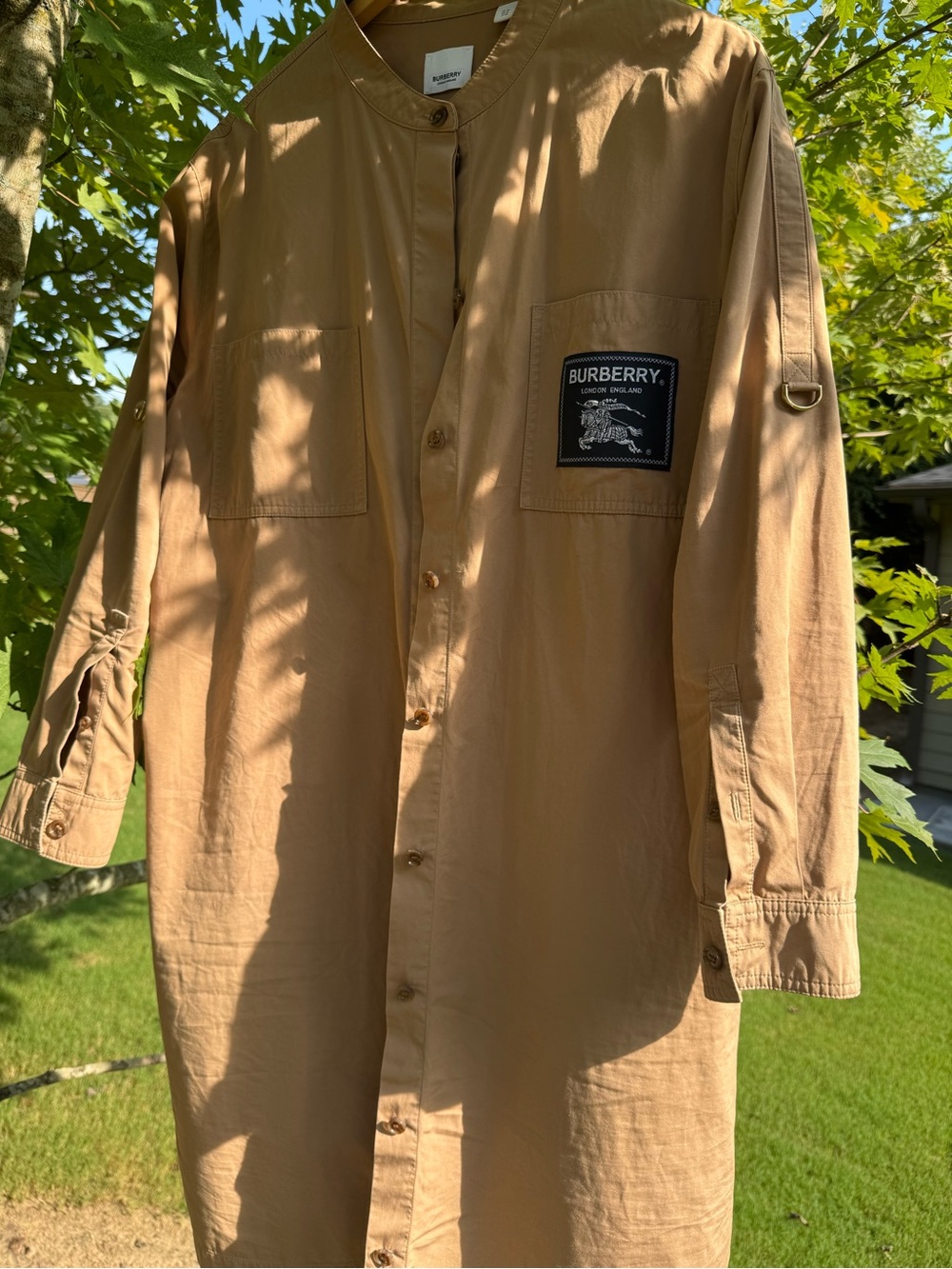 Burberry Prorsum Label Camel Shirt Dress IT 50/ UK 18 / US 16 - Picture 10 of 16